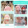 Protective Case for Doll SP SKULLPANDA Winter Symphony - AcrylicTransparent Display Box Dustproof Cover with Silicone Strap