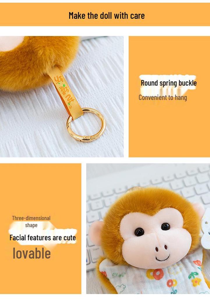 Kawaii Animal Plush Keychain Pendant Toy Ornament Gift