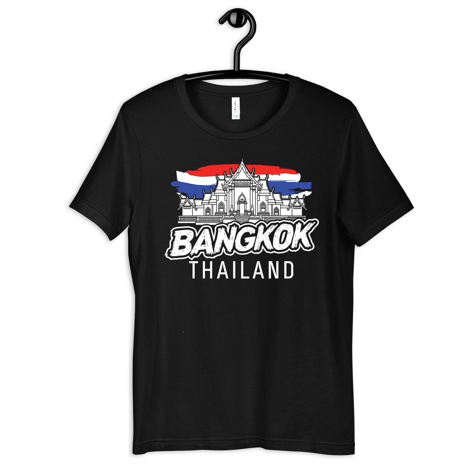 Bangkok Thailand T-Shirt, Souvenir T-shirt, Thailand Tees,T-shirt, Kids Travel Tee 3XL