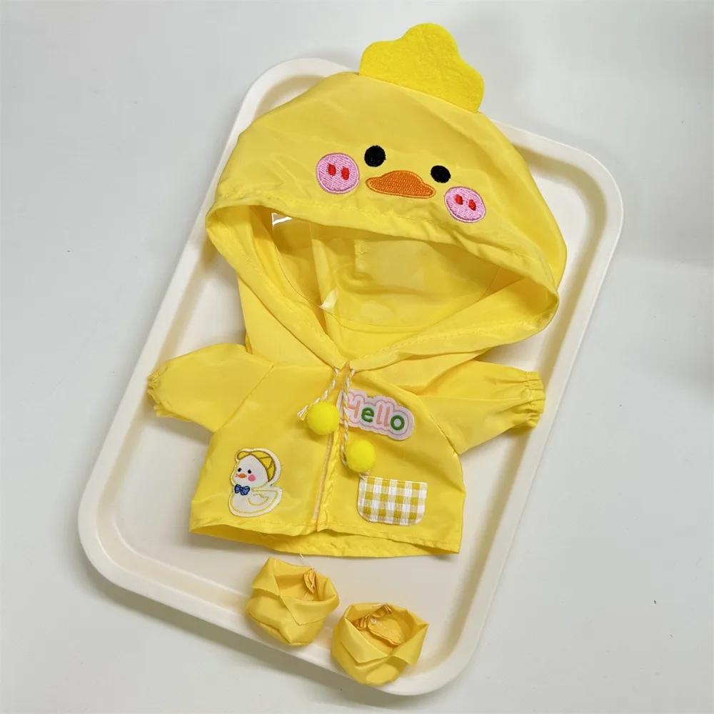 Dress Up 20cm Cotton Doll Clothes Onesuit Outdoor Raincoat 10cm Doll Outfit Lovely Dress Star Doll Clothes Doll Accessories