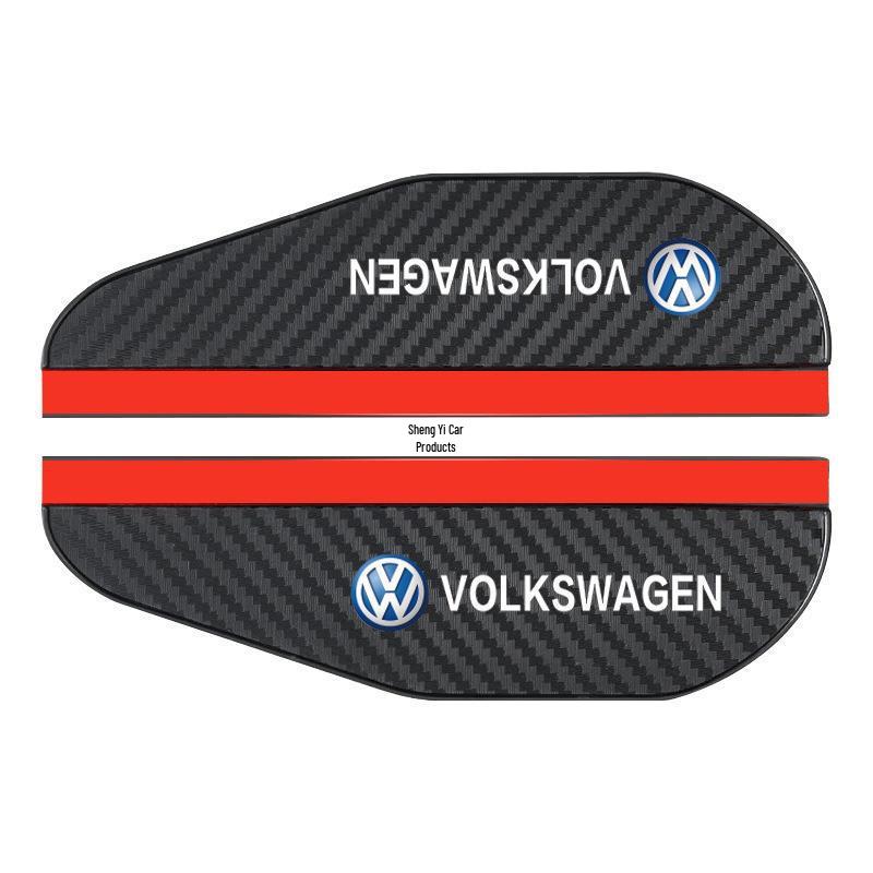 Carbon Fiber Pattern Rainproof Rearview Mirror Shield - Universal Fit