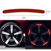 Self-adhesive Car Tire Reflective Stripes 20PCS Waterproof Night Warning Stickers for Wheel Hub Safety Driving