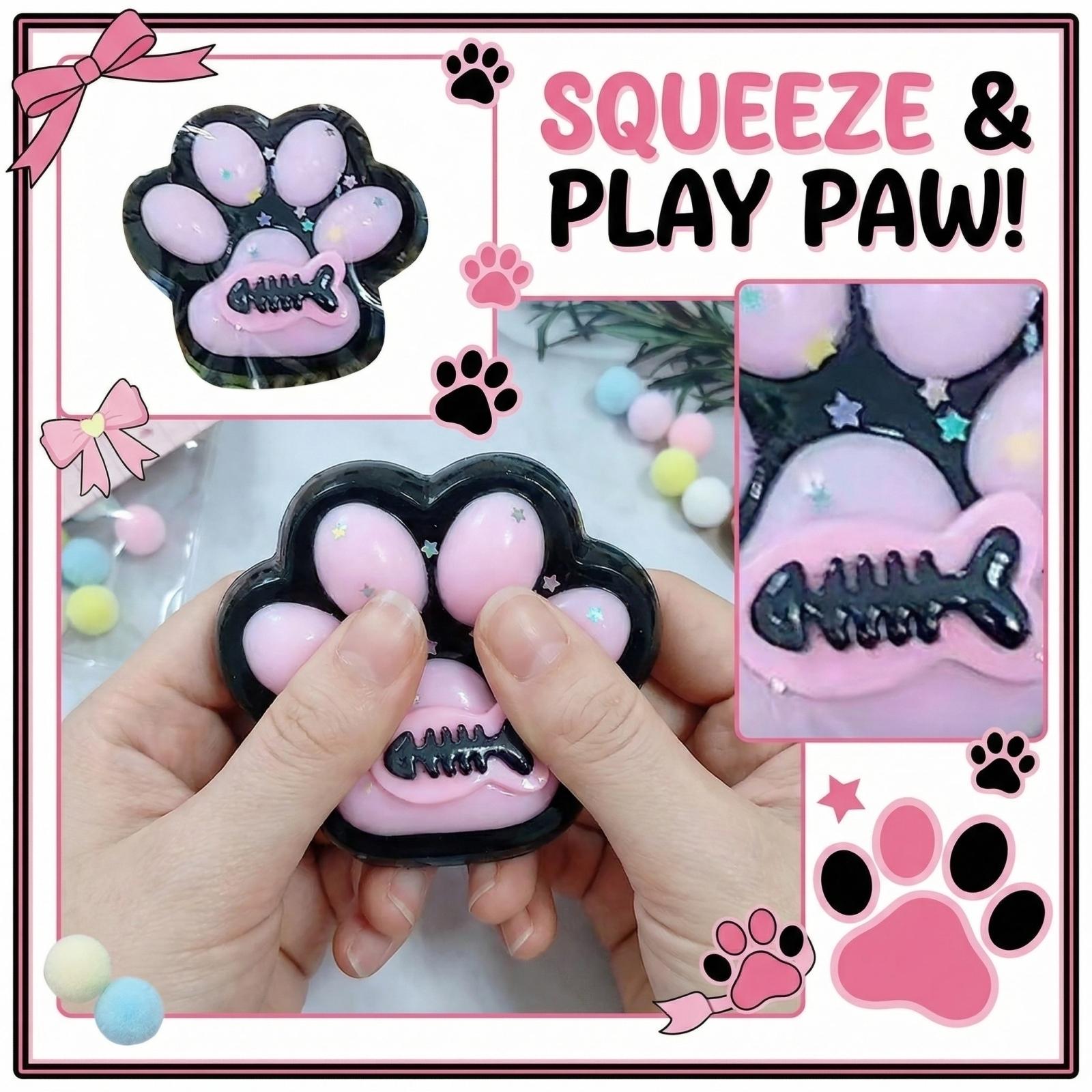 Гигантские Сверхбольшие Прозрачные Когти Супер Мягкая Липкая Медленная Игрушка для Снятия Стресса One Size