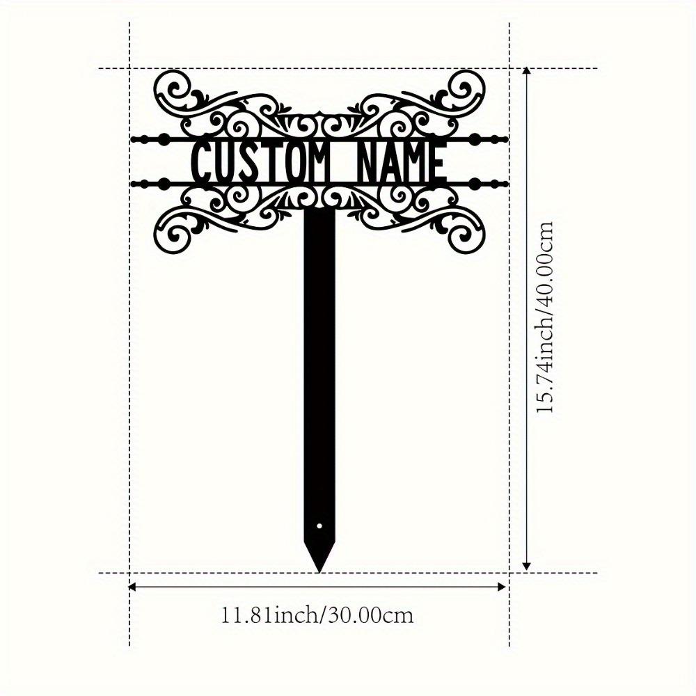 

Metal Wall Art, Garden Decor, Outdoor Yard Sign, Personalized Address Stake, Housewarming Gift, Family Friend Present TYDZ003040