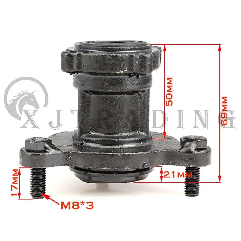 17mm-17mm 78*3 Stud M8 Front Brake Disc Wheel Hub Fit For 49cc-125cc 6/7/8 Inch wheel Go Kart Buggy Karting ATV Quad Bike Parts
