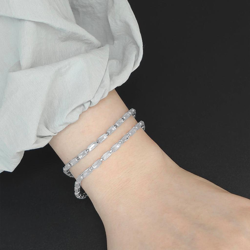 Zircon Tennis Bracelet Women's Square Light Luxury Exquisite Bracelet Gift Jewelry
