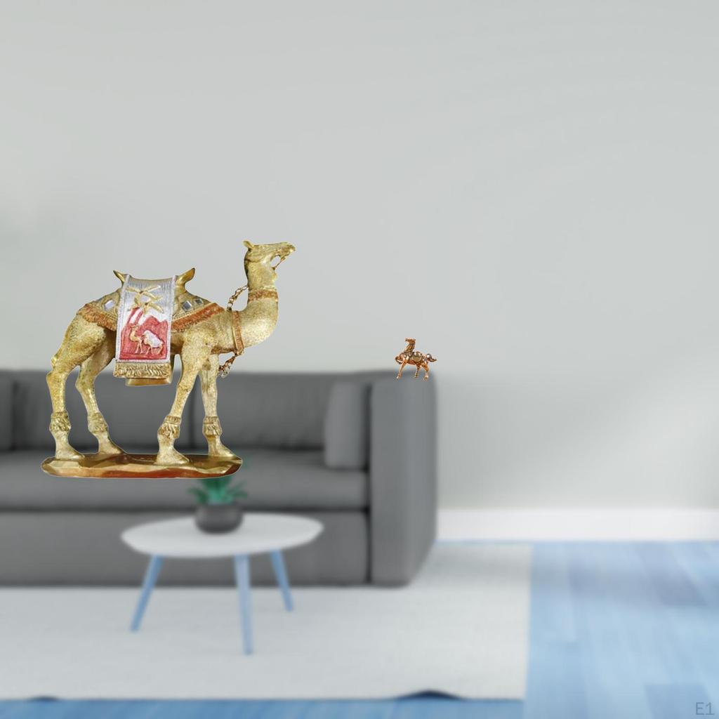 Camel Horse Figurine Resin Animal Statue Sculpture for Entrance Shelf Living Room Home Decoration