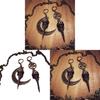 Steampunk Crow Skull Star Earring With Electroplated Alloy For Women Fashion Accessory