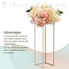 Uxcell Wedding Flower Vase Metal Flower Stand for Wedding Party Dinner Centerpiece Height 40cm 60cm 80cm Flower Gold 1 Set Stand, Pillar, Decoration,