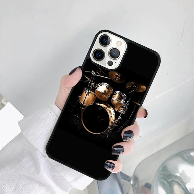 Musical Instrument Drum Phone Case Cover For For iPhone 17 Air 11 12 13 15 16 14  Pro MAX Plus