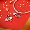 Bonne Année Dieu De La Richesse Breloque Perles Cuivre Ajustement Bracelet Original Accessoires Bricolage Bijoux Cadeau Femme