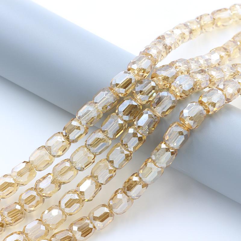 10mm Cylindrical Glass Beads for DIY Jewelry & Clothing