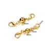 5pcs/lot Copper Magnetic Clasp Lobster Clasp Combination Leather Bracelets Necklace For DIY Jewelry Making Supplies
