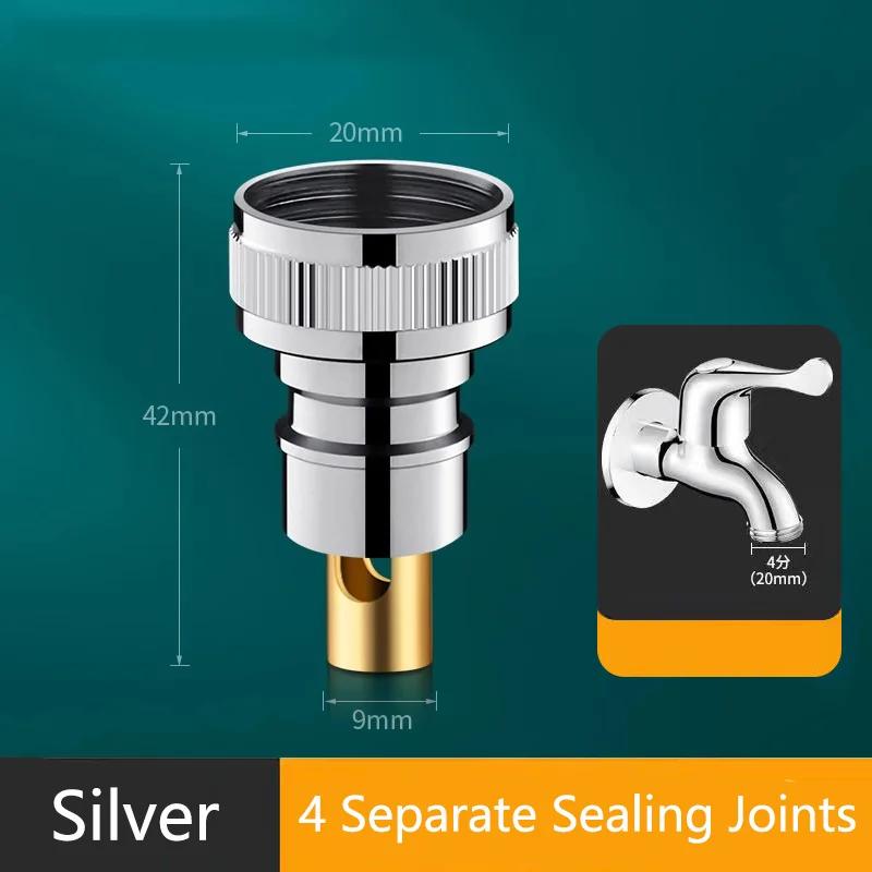 Water Stop Valve Faucet Accessories Washing Machine Faucet Adapter Drop Proof Automatic Water Stop Household Bathroom Accessorie