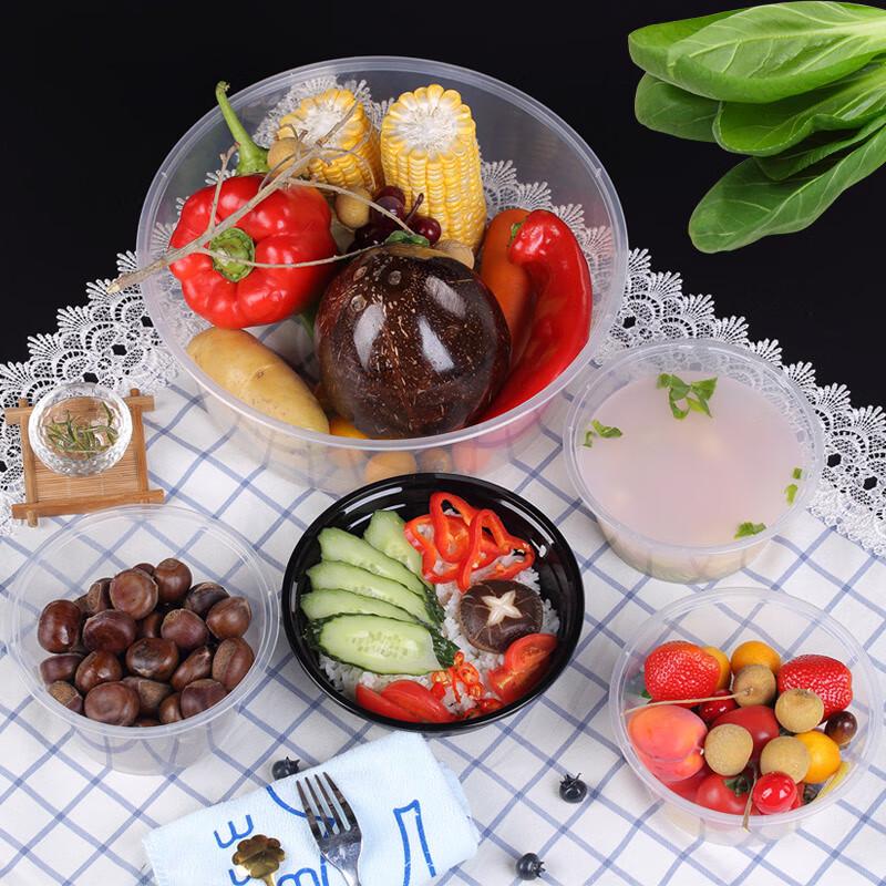 Disposable Round Food Containers with Lids