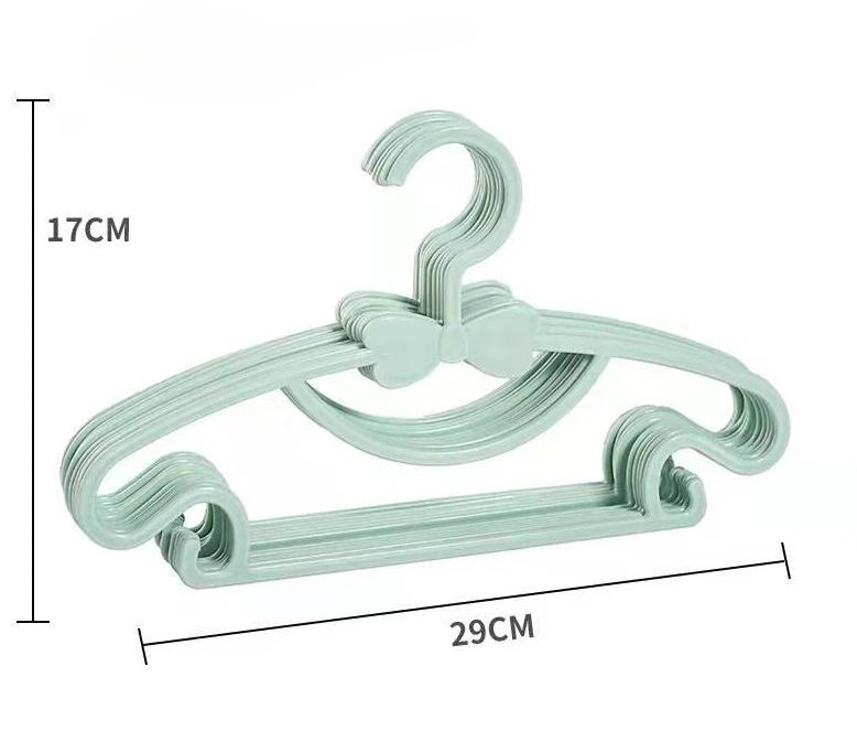 5PCS Kids Clothes Hanger Racks Portable Plastic Display Hangers Windproof Children Coats Hanger Baby Clothing Organizer