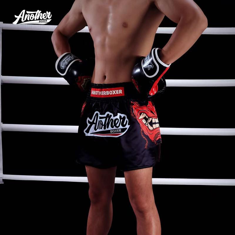 AnotherBoxer MMA Training Pants Men UFC Boxing Muay Thai Kickboxing Fight Gear With Mask Design