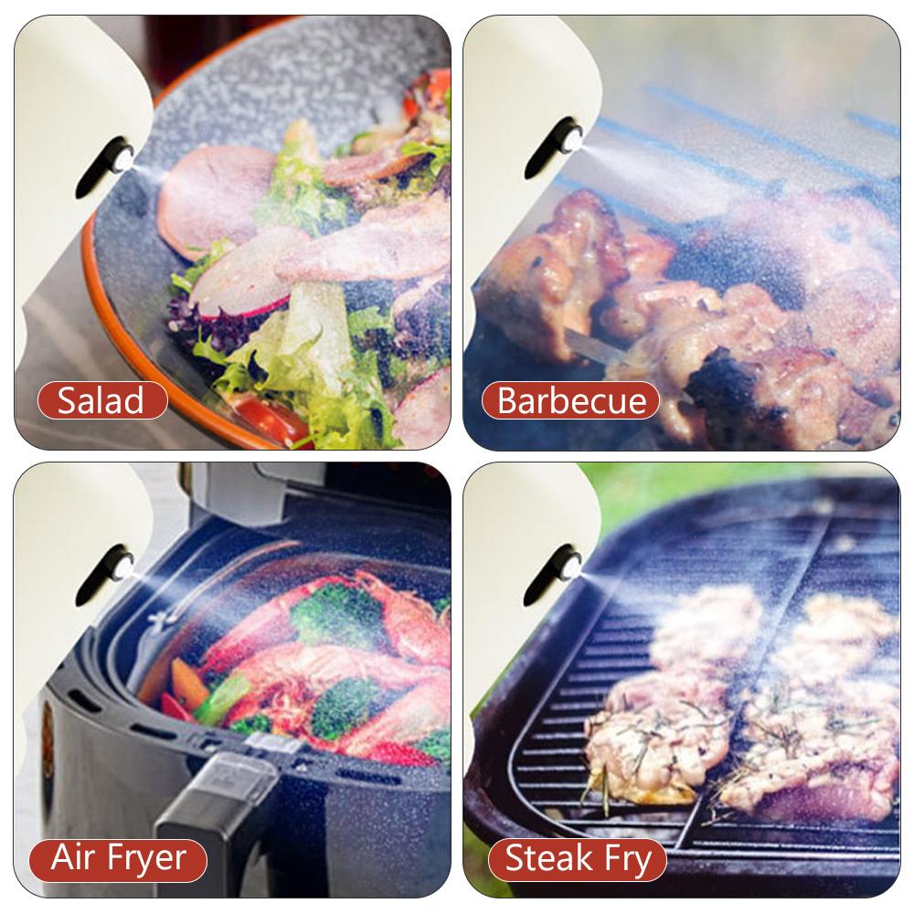 180ml Oil Dispenser Bottle Glass Kitchen Spray Oil Sprayer BBQ Picnic Baking CooKing Olive Oil Sprayer Vinegar Soy Sauce Bottle