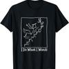 Funny Cat Meme I Do What I Want Cat Pushes Man Stick Figure T-Shirt