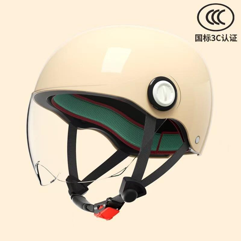 

AD Children s Helmet Motorcycle Four Seasons Universal Male Girl Primary School Students Electric Bicycle Semi-Helmet Protective Riding