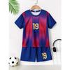 Boy's T-shirt Set Summer Sports Kids Set Children's Short Sleeve Shorts Two-Piece Set