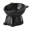 cat bowl, anti vomiting 15 degree tilted cat tray, stable base, not easy to overturn, pet drinking or food feeding station