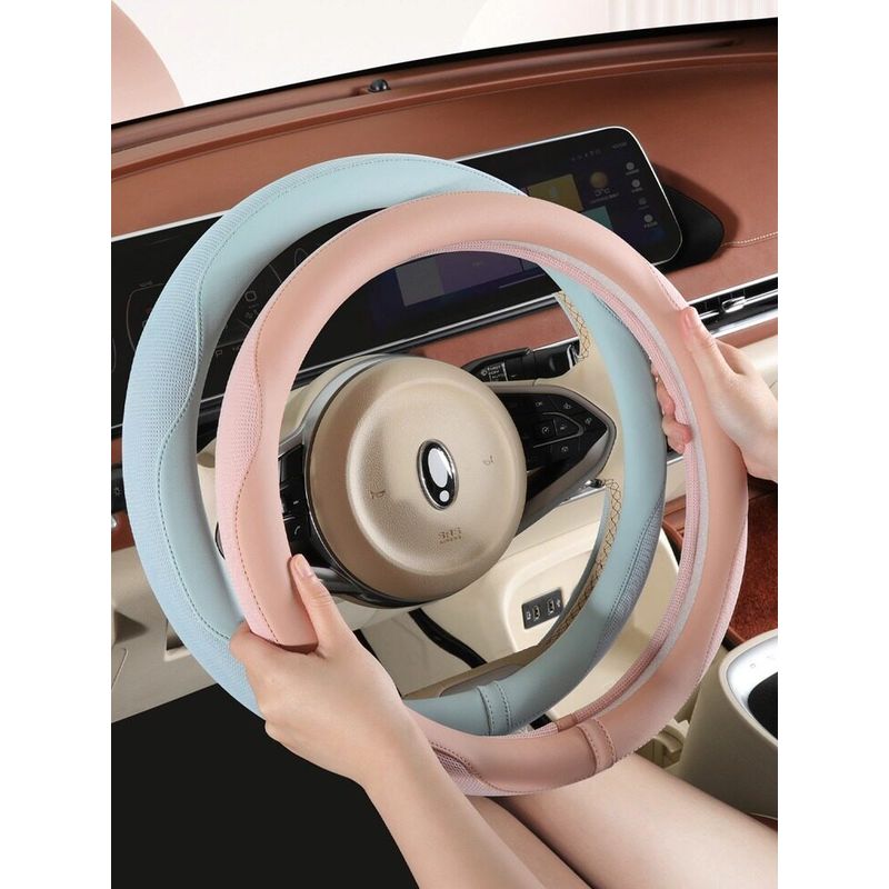 Car Steering Wheel Cover for All Seasons, Ultra-Thin, Sweat-Absorbent, Breathable Protective Cover for 2025 New Volkswagen, Bmw, Mercedes-Benz