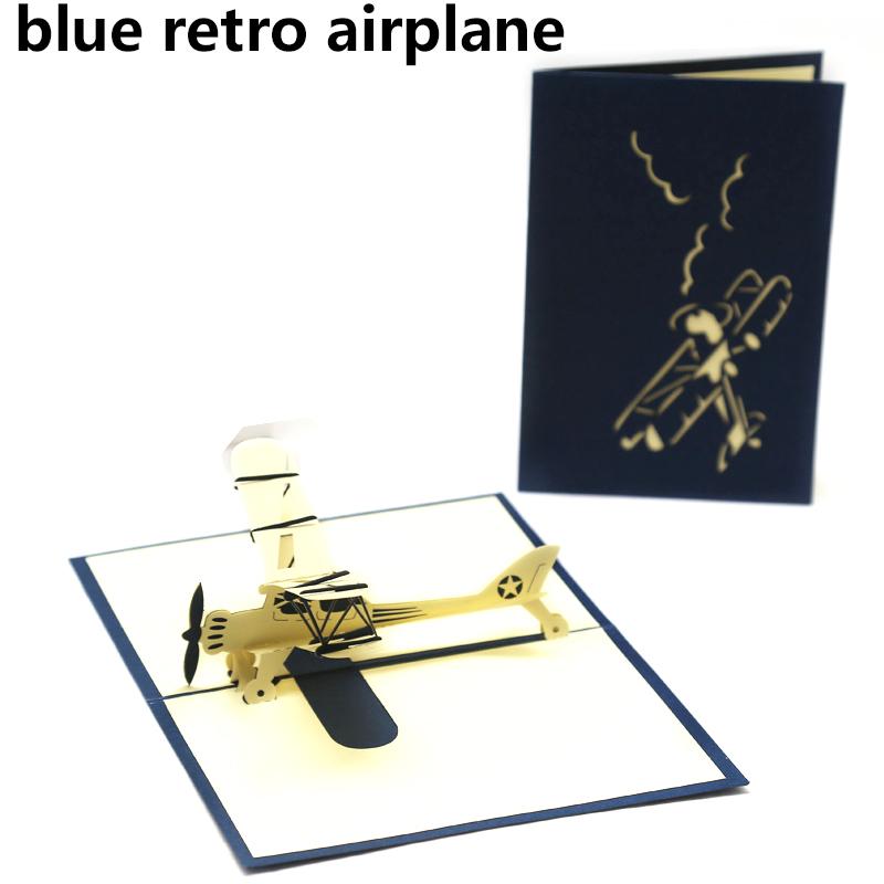 Surprise 3D Pop-Up Airplane Greeting Card Creative Birthday Graduation Travel Gift Aviation Enthusiasts Adventure Lovers JXB