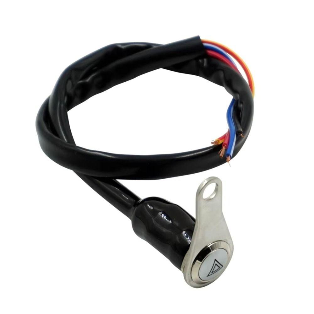 Easy Installation Push Button Switch 5 Wire Spotlight Switch ON-Off Motorcycle Accessories