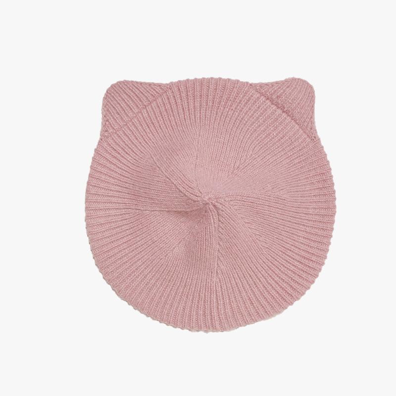 Women's New Knitted Dome Hat Wide Edge Face Showing Small Casual Sports Headband Korean Style Wool Bag Head Hat