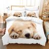 Cute Dog Bedding Set Single Twin Full Queen King Size Pet Dog Bed Set Teenager Bedroom Duvetcover Sets 3D Print