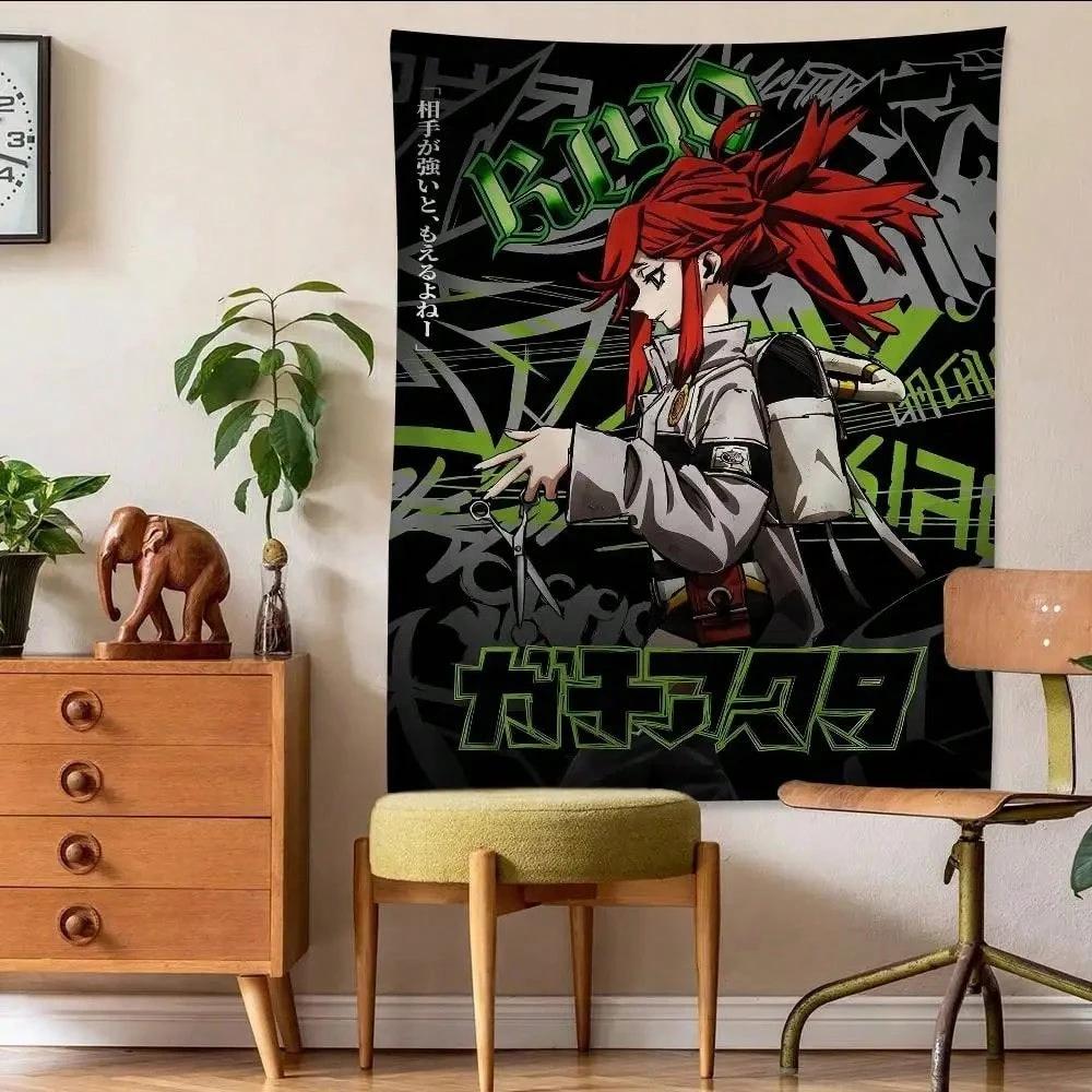 1 Pieza Tapiz Portada de Revista Gachiakuta Tela de Fondo para Colgar en la Pared Para Sala de Estar Dormitorio Decoración del Hogar Retro Anime