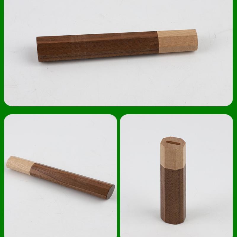 Octagonal Knife Handle For Diy Semi-Finished Handmade Damascus Steel Knife Material Kitchen Knife Handle