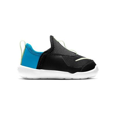 Lil' Swoosh Leather, Textile Low Top Sports Casual Shoes Black Blue Green Infant And Toddler AQ3113-006