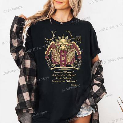Koszulka Esquie Clair Obscur Expedition 33 dla Mężczyzn Kobiet Nowy Design Ubrania dla Fanów Gier Topy Expedition 33 Moda dla Graczy Letnie Topy