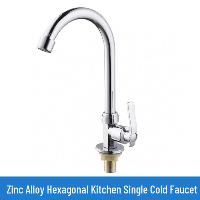 304 Stainless Steel Rotatable Anti-Splash Kitchen Faucet with Hot/Cold Mixing for Vegetable Sink