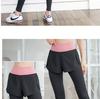 Women's High Waist Yoga Pants - Fake Two-Piece, Hip Lifting, Tight-Fitting, Elastic Running & Fitness Leggings