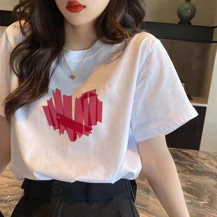 Women Cute Pink Bear Graphic T Shirt Casual Cotton O Neck Short Sleeve Loose Summer Tee Daily Basic Tops