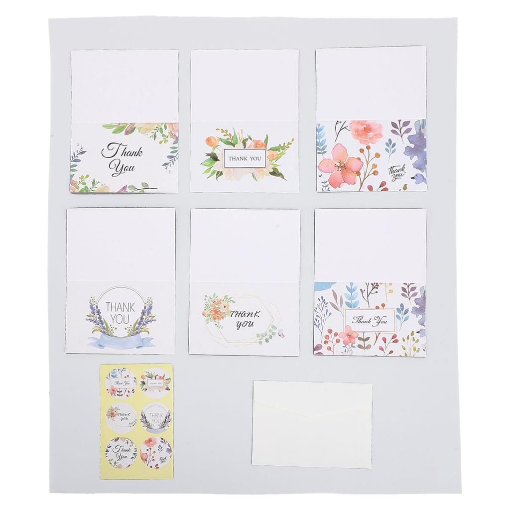 24 Set Thank You Cards with Envelopes Wildflower Stickers Handwritten Gratitude Thank You Notes for