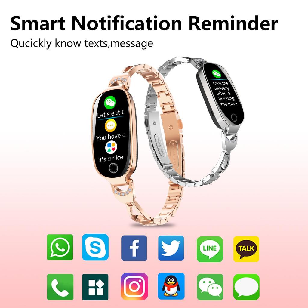 Rainbuvvy F81 Fashion Sports Smartwatch 1.1inches LCD Screen IP67 Waterproof Android OS Long Standby Stylish Smart Bracelet