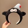 Cute Cartoon Plush Headband & Hair Clip for Face Washing and Masks - Fun Hair Accessory for Kids & Women