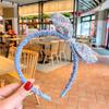 New children's hairband cute super cute bow hair tie fashionable little girl pastoral fresh floral hair accessories