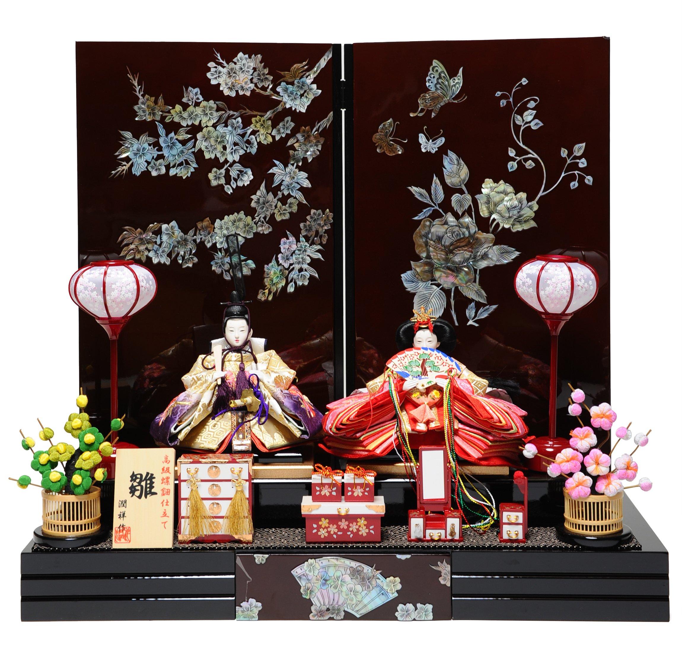 

Вышивка «Цветущая вишня» в виде кронпринца, Hina Raden, сделано в Junsho Dolls Flat [Куклы Fushimiya] [Куклы Hina] [Украшения для принца] Украшения
