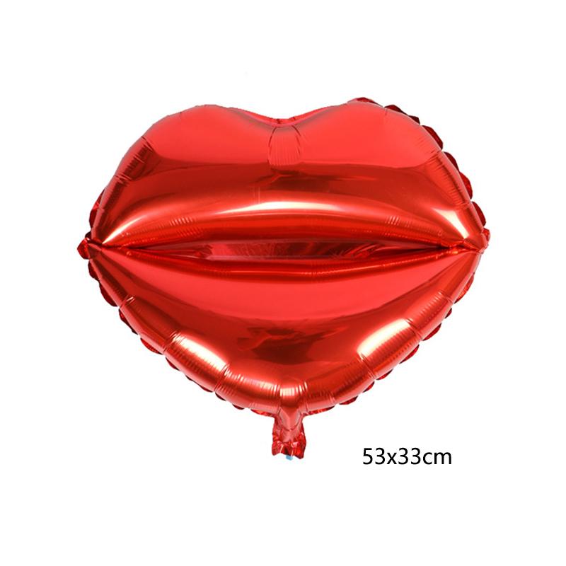 LOVE Letter Foil Balloon Lipstick Red Lip Foil Balloon Anniversary Wedding Valentine's Day Birthday Party Decoration Bridal Ball