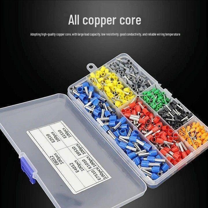 Cold-Pressed Copper Terminal Set with Crimping Pliers and Switch Panel