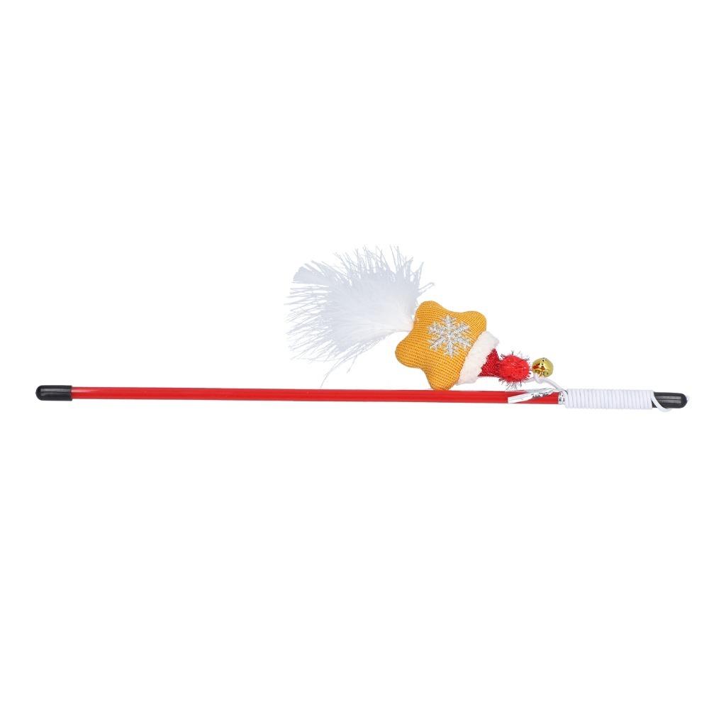 30cm Cat Wand Toy Star Type Cat Exercise Toy Funny Fun Cat Stick  for Training Exerciser
