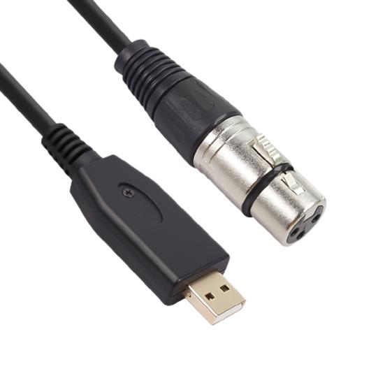 USB Male To XLR Female Microphone Converter Mic Studio Adapter Audio Link Cable