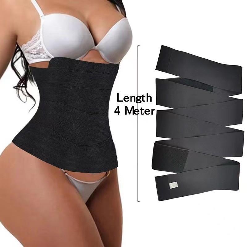 Waist Trainer for Women Adjustable Sweat Wrap Bandage Tummy Trimmer Belt for Gym Workout Fitness 