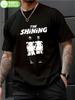 The Shining Horror Movie Graphic T-shirt - Black 100% Cotton Streetwear Tee with Iconic Print