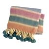 Tassels Rainbow Scarf Warm Shawl Cashmere Like Long Scarf Girls Winter Shawl Neck Wrap Scarf Cold Weather Neck Scarves